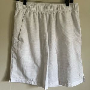 Prince White Tennis Shorts- Men Medium